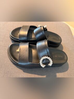 Jimmy Choo
Marga Crystal
Buckle Flat Sandal
Size 39. Made in Spain